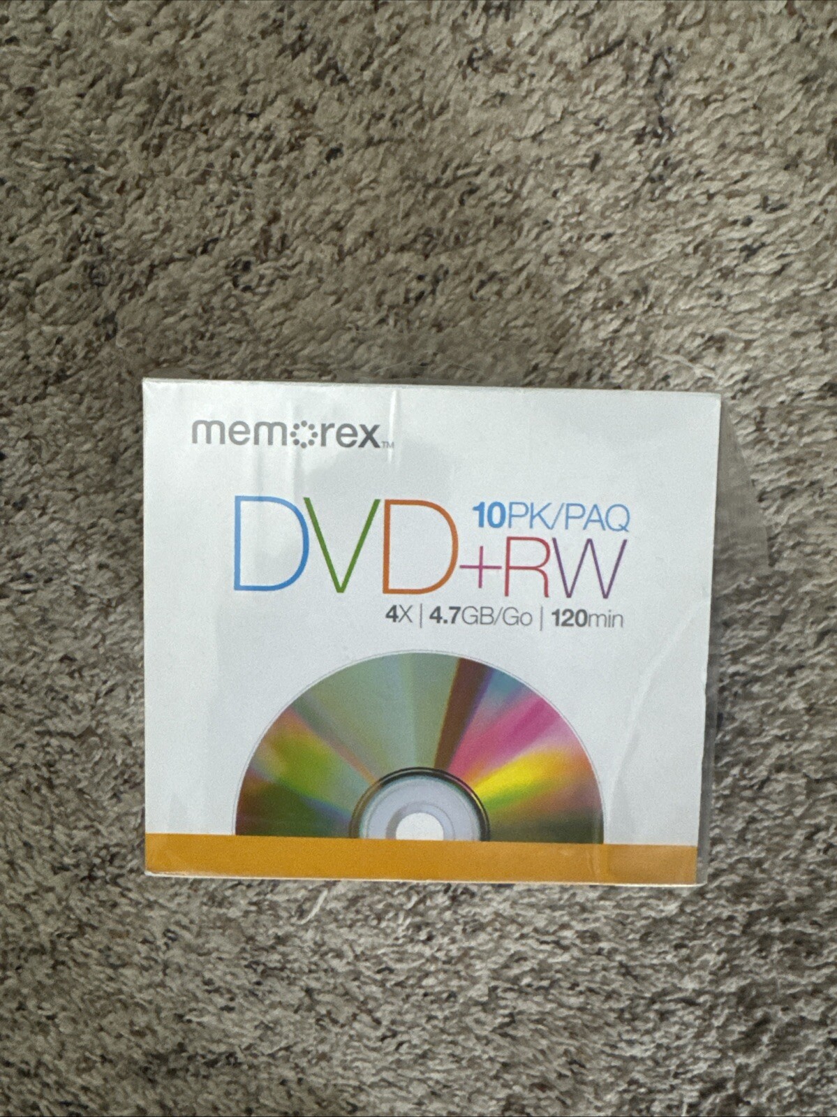 Memorex  NEW  SEALED 10pk DVD + RW 4X 4.7 GB 120 Min  Rewritable in jewel cases