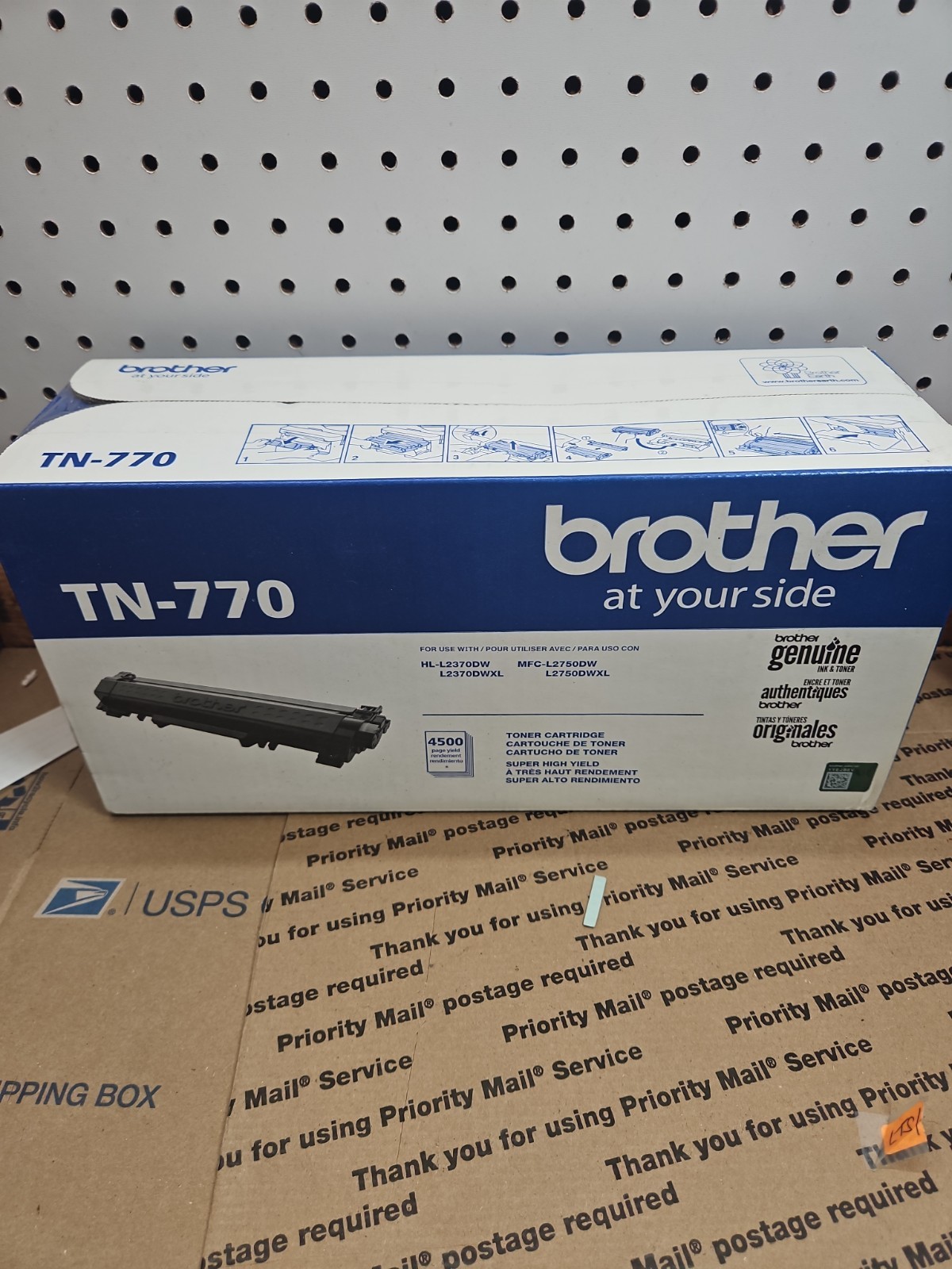 Brother TN770 Black Toner Cartridge High Yield Genuine