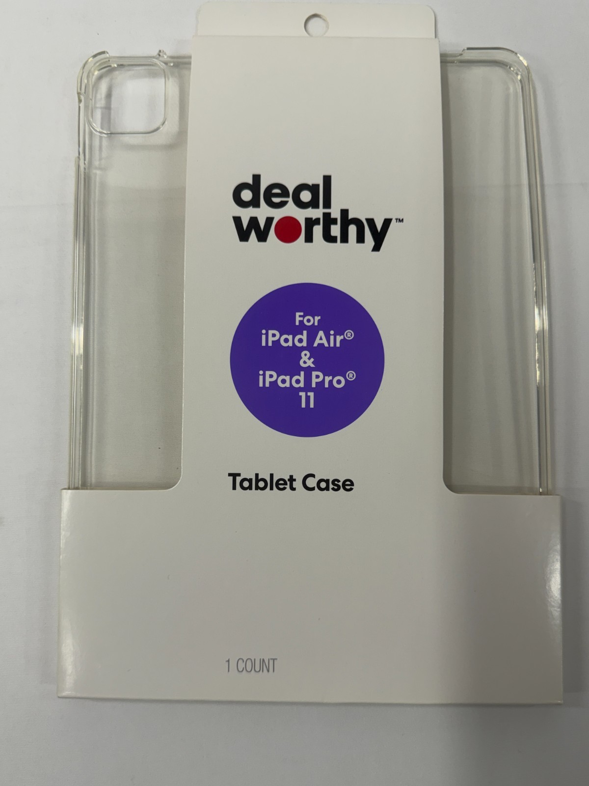 Dealworthy Tablet Case Clear Lightweight for iPad Pro 11 4th Gen & Air 5th Gen