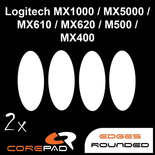 Corepad Skatez Logitech MX1000 MX5000 MX610 MX620 M500 MX400 Mouse Feet Teflon