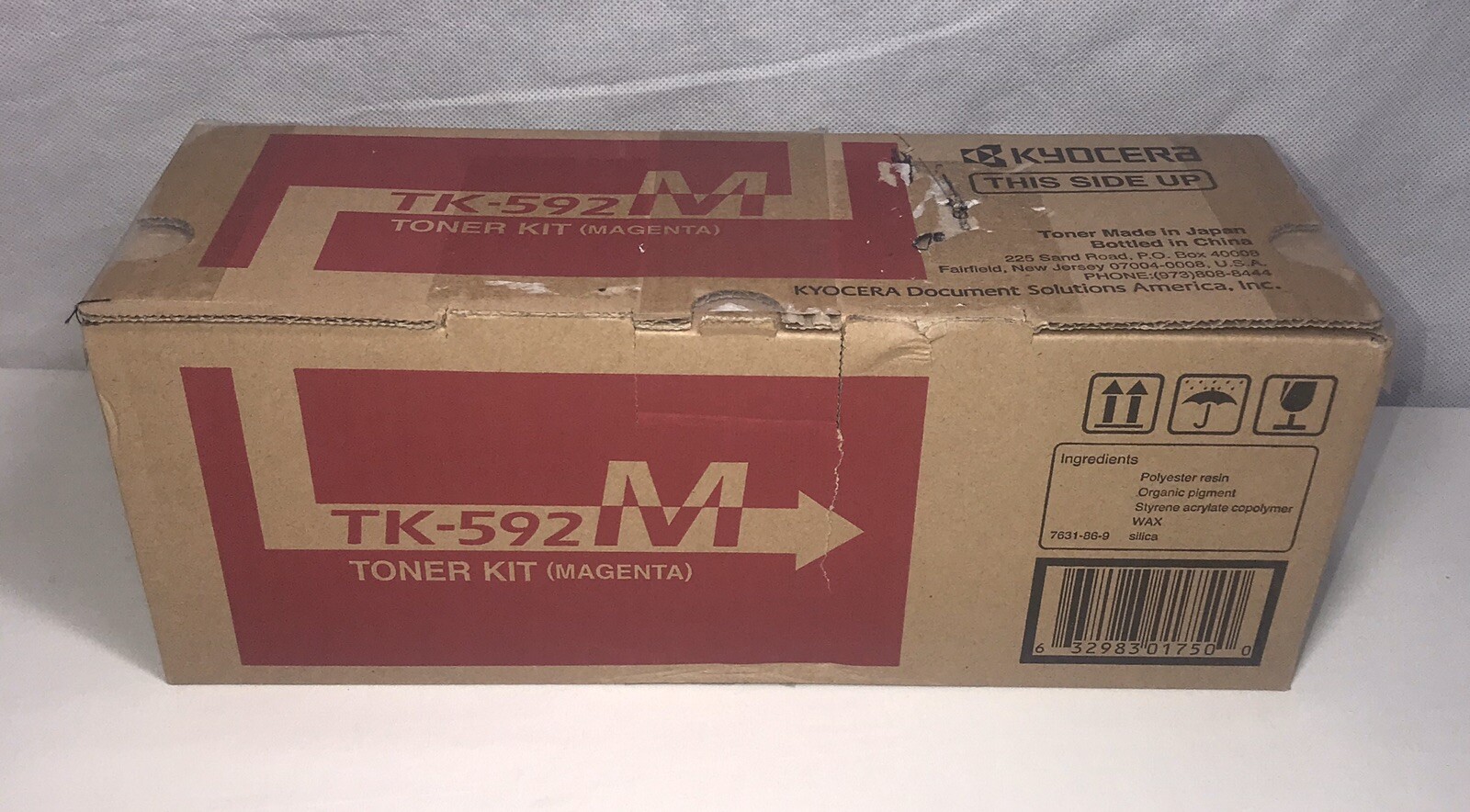 Kyocera TK-592M Genuine Original Magenta  Toner Cartridge Kit New