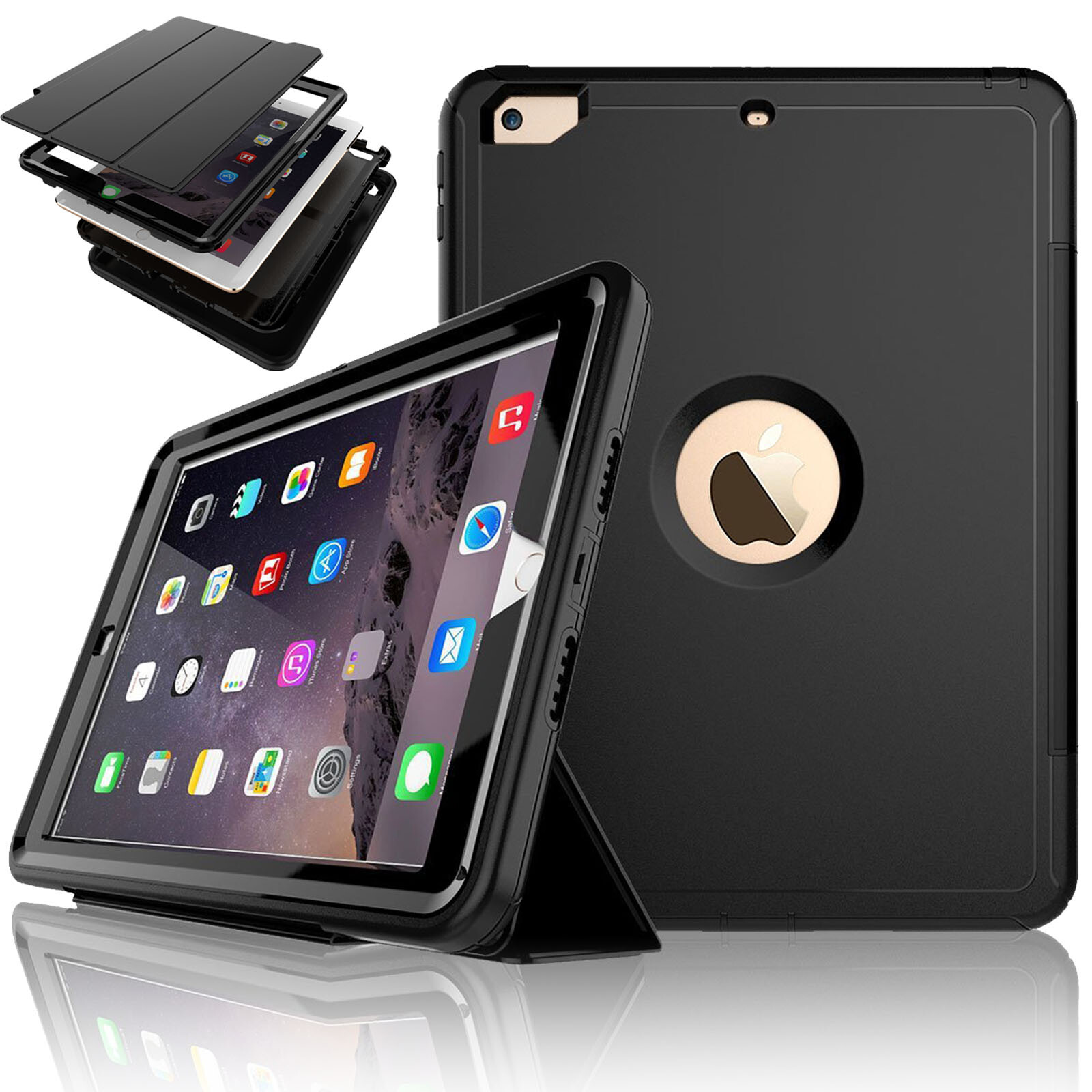 [Military Grade] Shockproof Hybrid Hard Armor Case For iPad Pro 11" 2018
