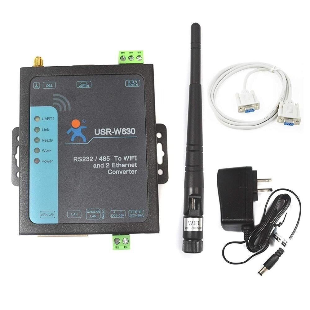 USR-W630 to Wireless Gateway Device Server RS232/485 to WiFi Ethernet Converter