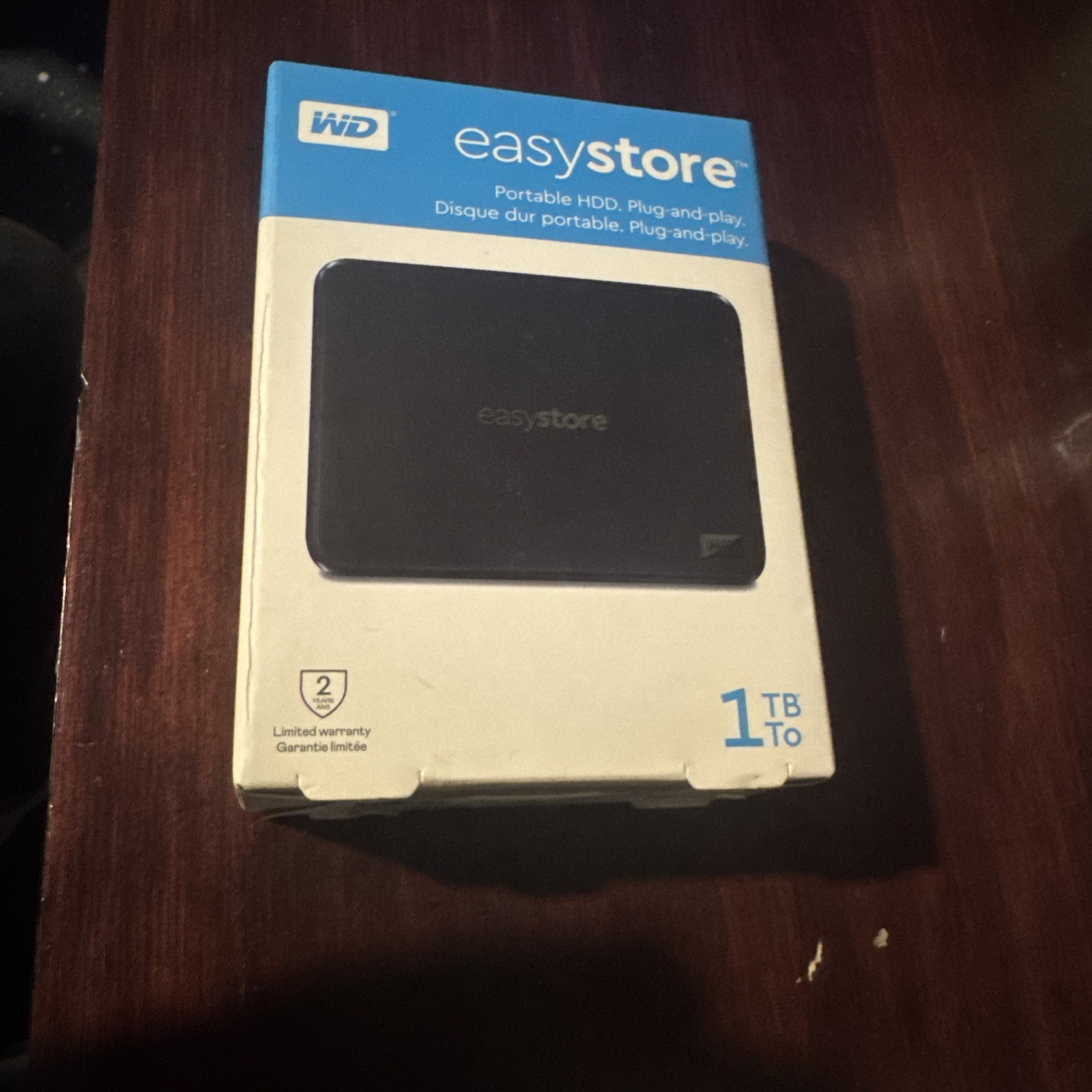 Western Digital easystore 1TB, USB 3.0, External, Portable Hard Drive - Black  