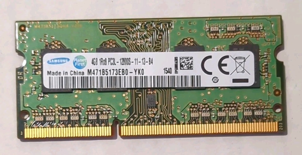 Lot of 28 Samsung 4GB DDR3-PC3L-12800S 1600MHz - SODIMM Memory Modules