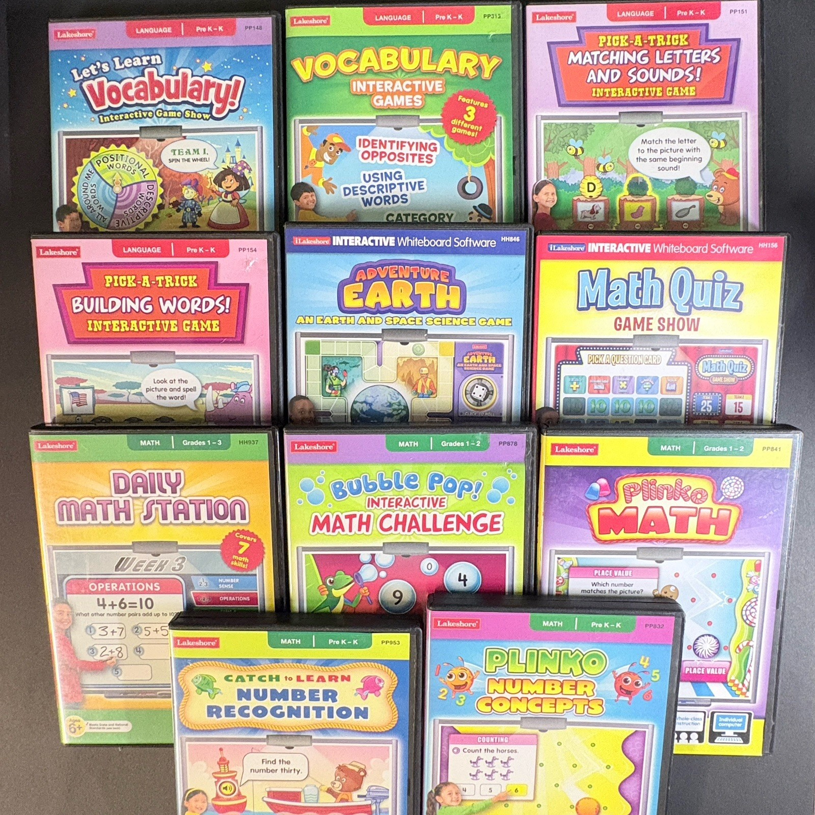 Lakeshore Learning CD-ROM Lot 11 License Certificates PC Mac Homeschool PreK-6