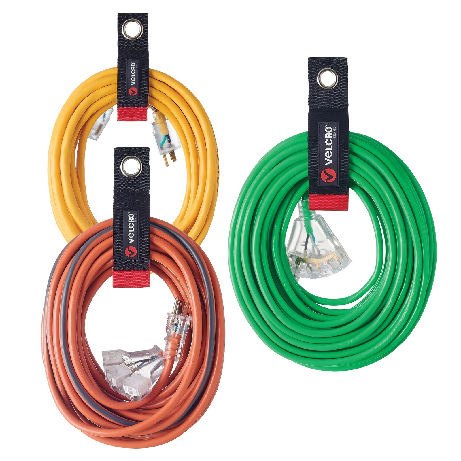 Heavy Duty Cord Holder VELCRO 3 Pack 10 14 18 Inch Holds 60 100lbs