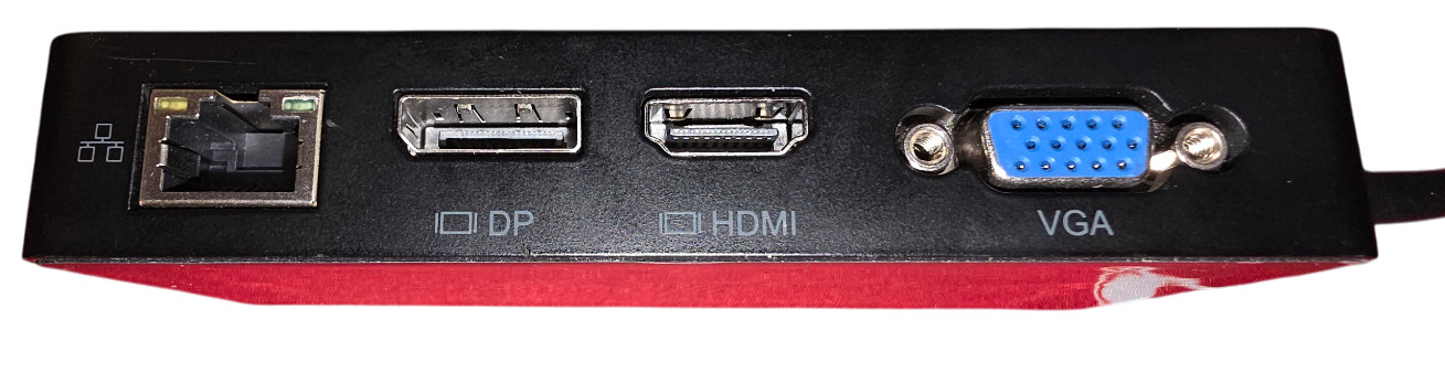 USB-C Dual Head Docking Station Hub w/ HDMI DP VGA USB SD TF Ports