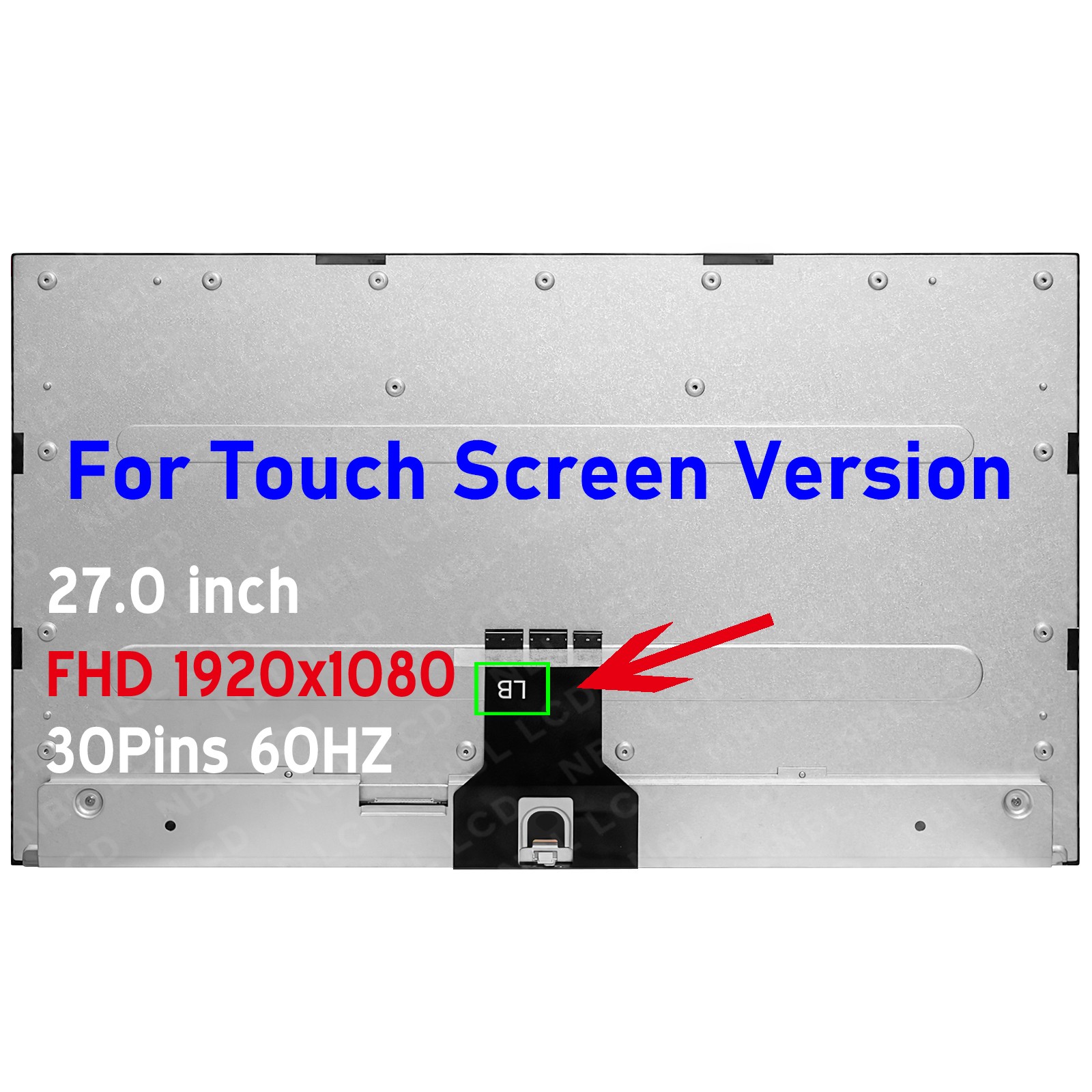 MV270FHM-N42 MV270FHM N42 For Dell P/N 0RYV1X RYV1X FHD LCD Touch Screen Display