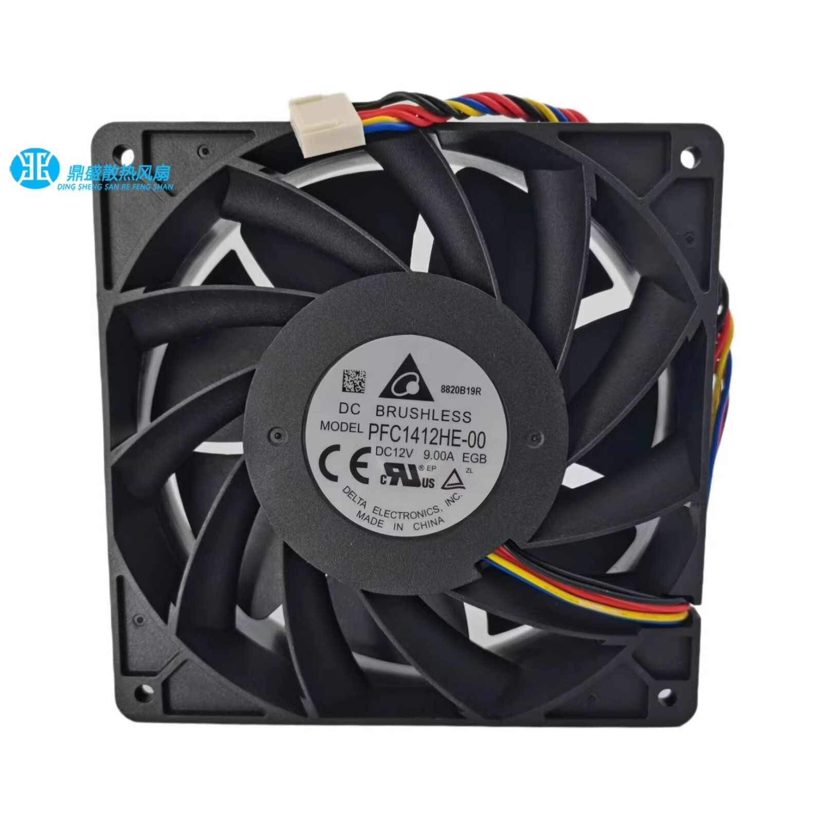Delta PFC1412HE-00 14038 DC12V 9.0A 14CM 4-pin  Large Airflow Cooling Fan