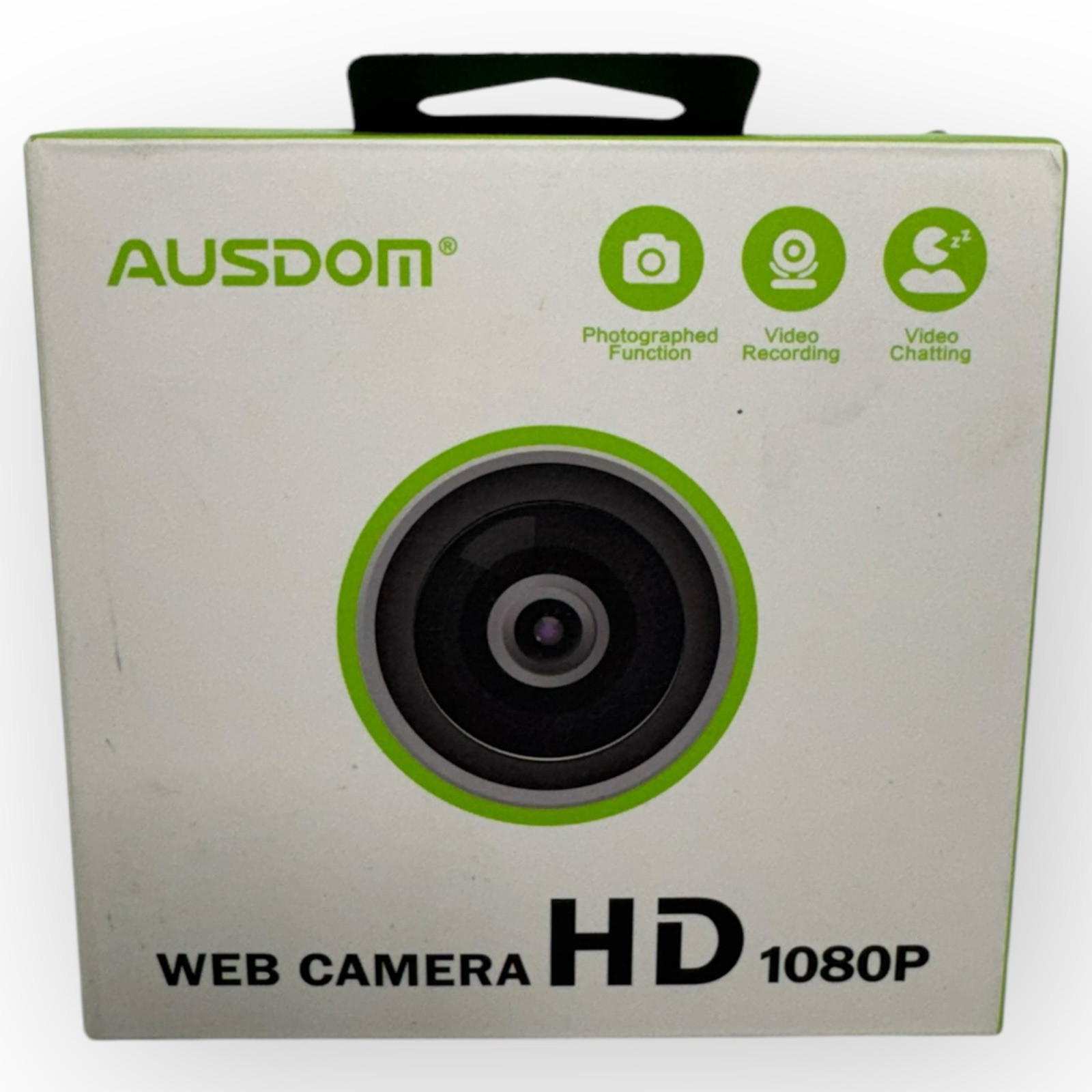 AUSDOM Full HD 1080P Wide Angle View Webcam with Anti-Distortion AW615 NEW