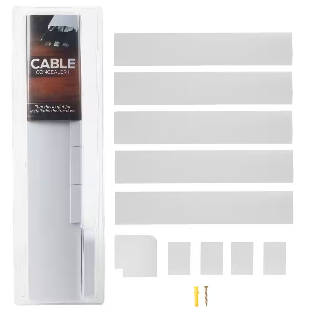 5-Channel Complete Cable Management Kit for Desk Office Home Wire Organizer