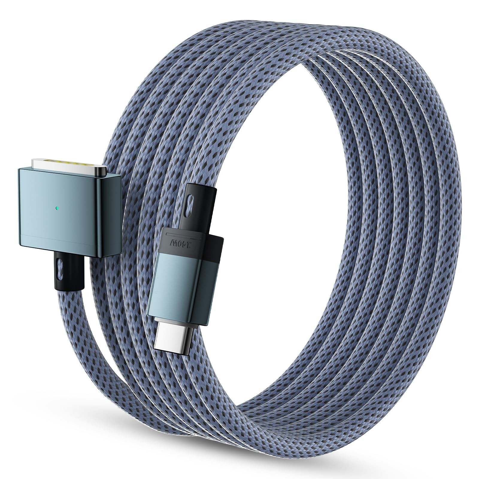 140W USB C to Magnetic 3 Safe Charging Cable(2 M/6.6 ft)for 6.6 feet, Blue