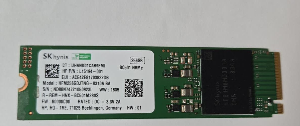 L85354-005 L61177-001 GENUINE HP SSD DRIVE 256GB 14M-DW 14M-DW0023DX  TESTED