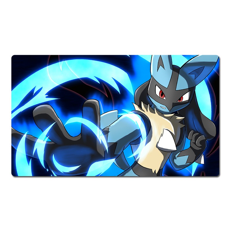 Lucario Board Game Pokemon Table Playmat TCG CCG Mat Gaming Play Pad Mousepad