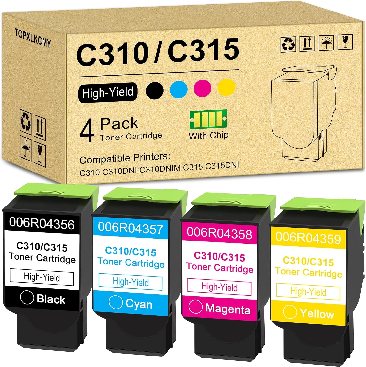 C310 C315 Toner Cartridge for Xerox C310 C310DNI C310DNIM C315 C315DNI Printers