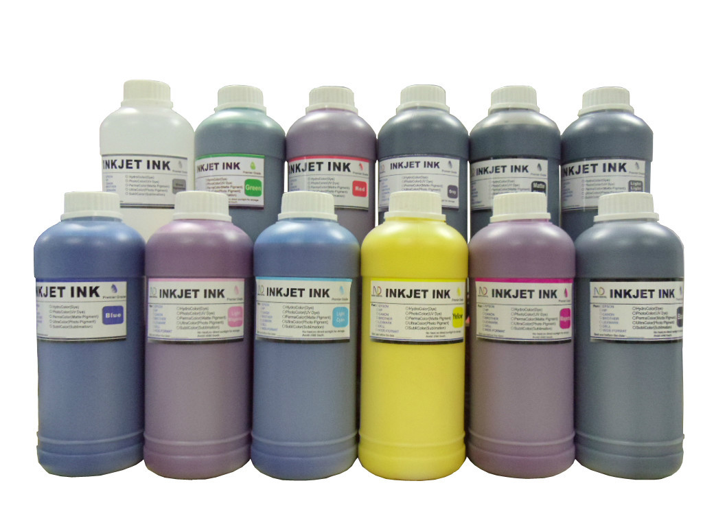 12x250ml ND® Pigment Refill Inks for HP 70 Designjet Z3200 Wide-format printer 