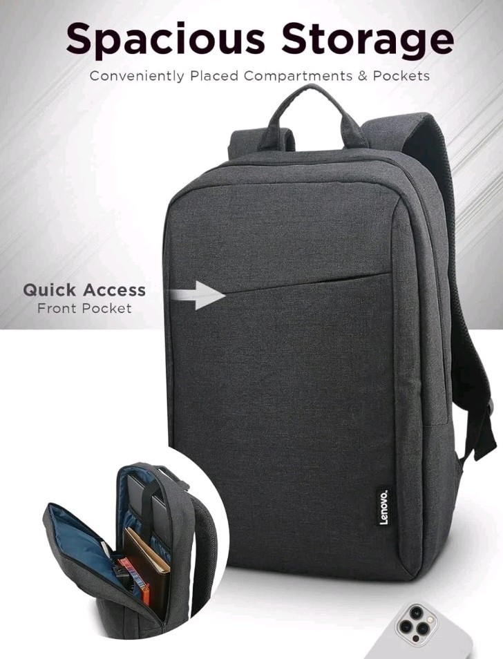 Lenovo Laptop Backpack B210, 15.6-Inch Laptop/Tablet Backpack GX40Q17225