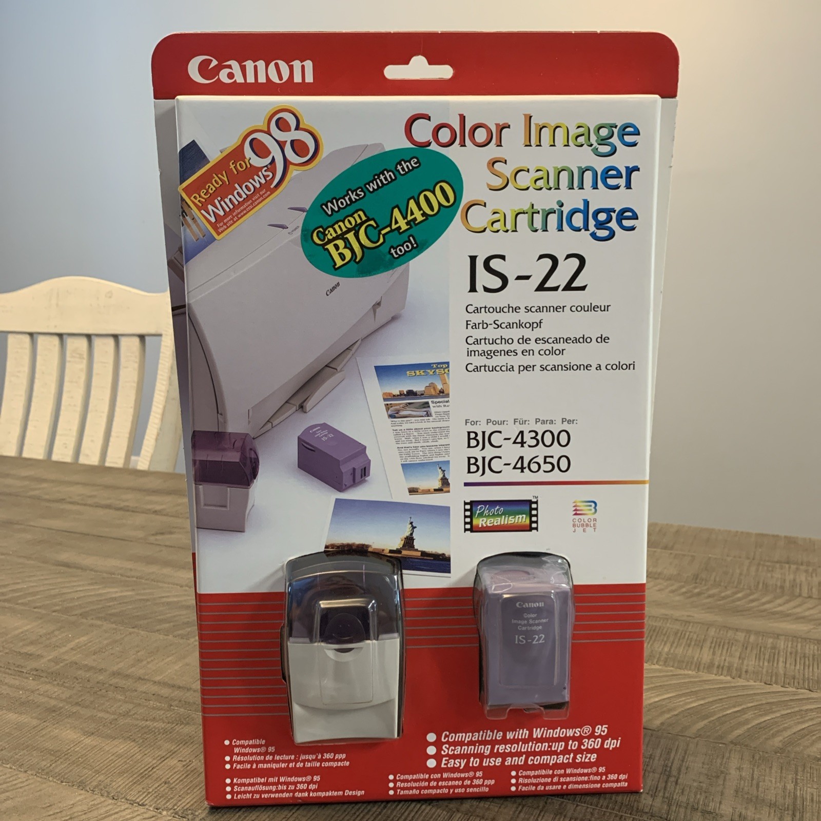 Genuine Canon Color Image Scanner Cartridge IS-22 BJC 4300 4650 New In Box