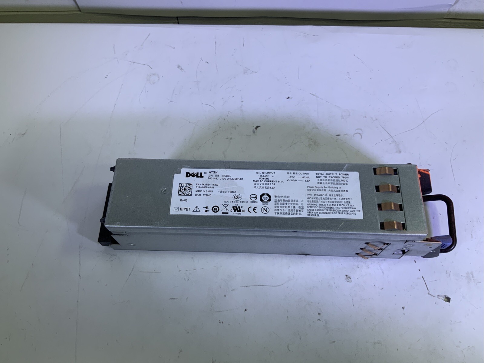 Dell 7001452-J100 0X264D Power Supply - JJ A2C