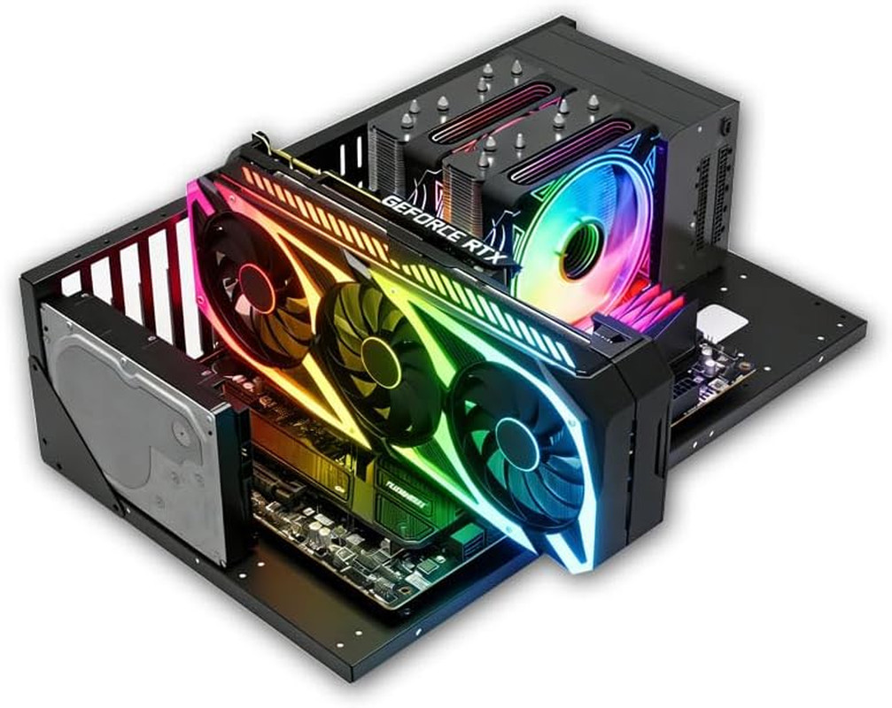 Open Chassis DIY Gaming PC Test Bench, ATX/M-ATX/ITX, Wide Cooling