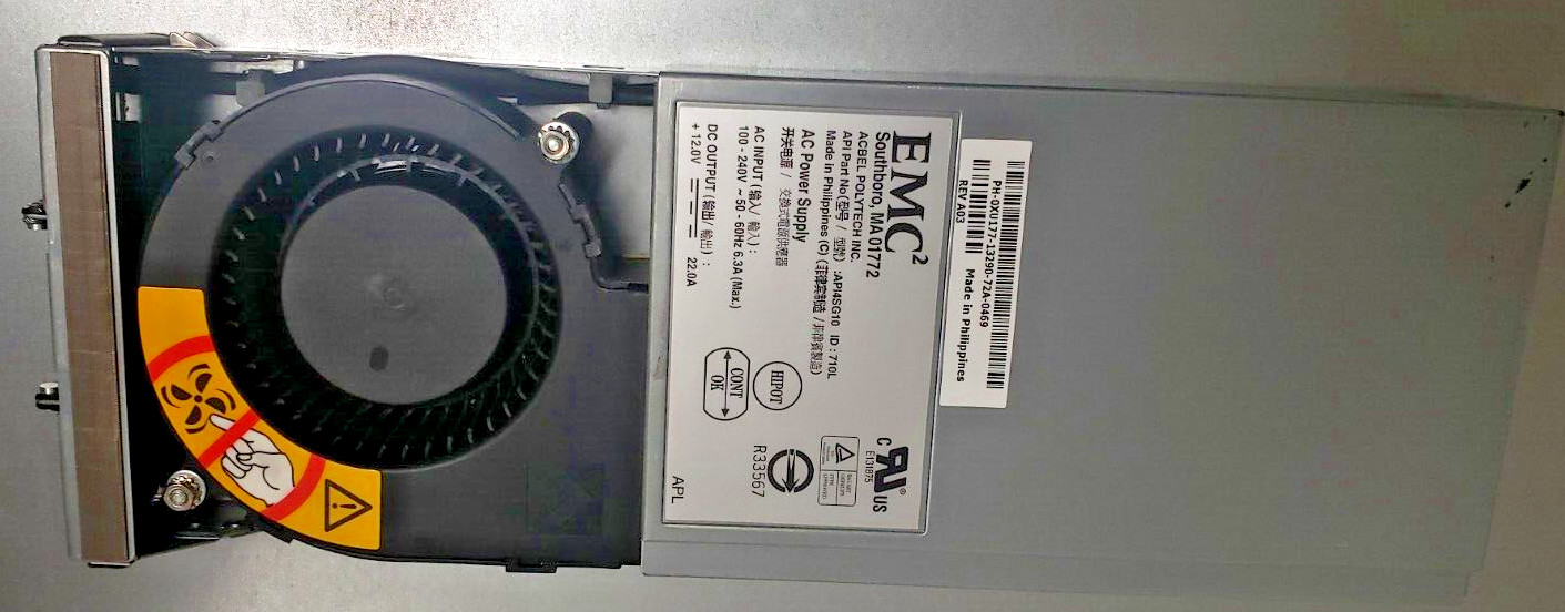EMC2 Acbel API4SG10 400w Server AC Power Supply 071-000-462 710L DELL 0XU177