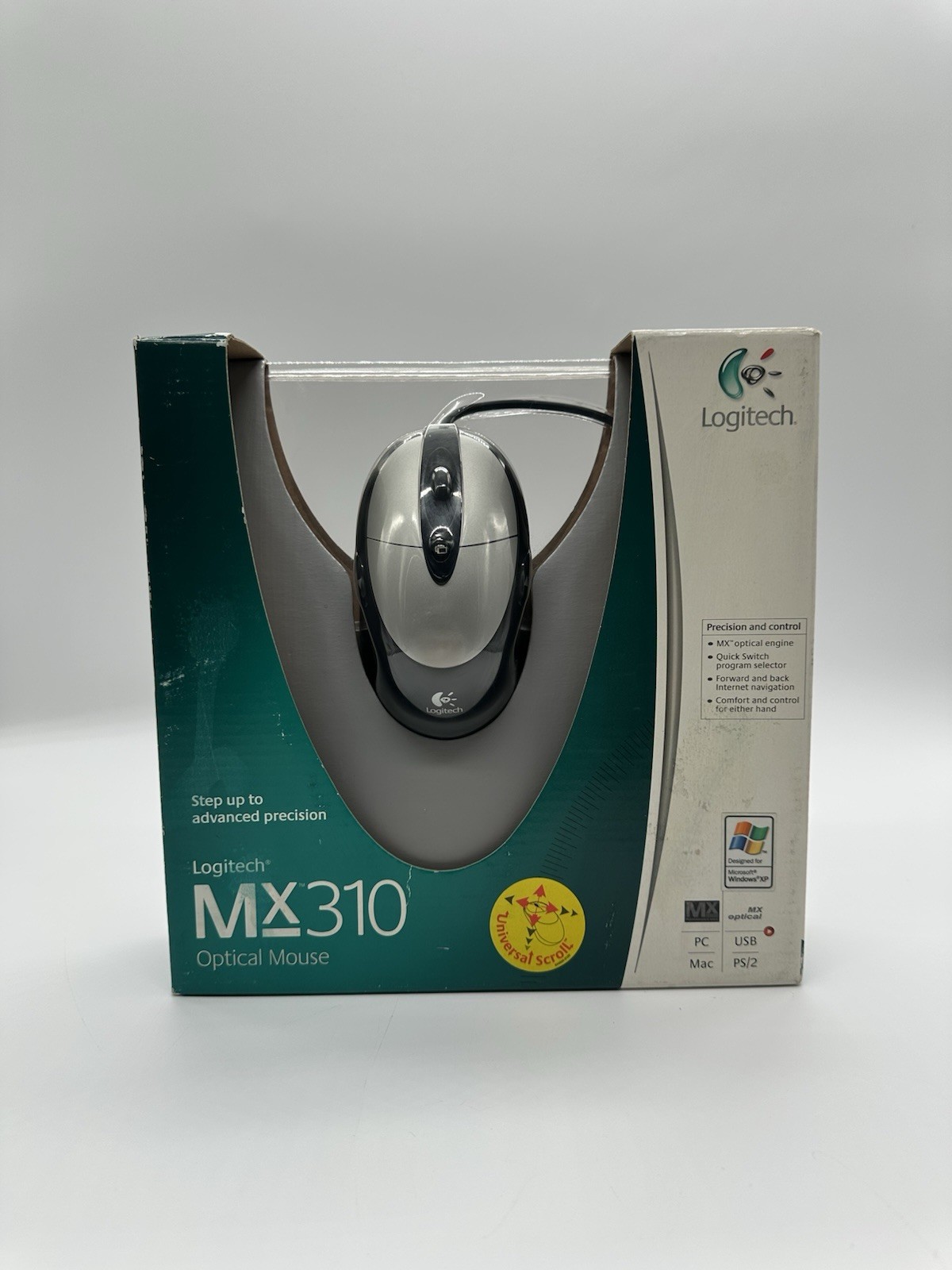 Logitech MX310 Optical Wired Mouse Vintage PC Mac Sealed New In Box M-BP86 NIB
