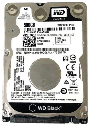 Western Digital WD5000LPLX 500GB SATA HDD Tested Sanitized - Premium Grade