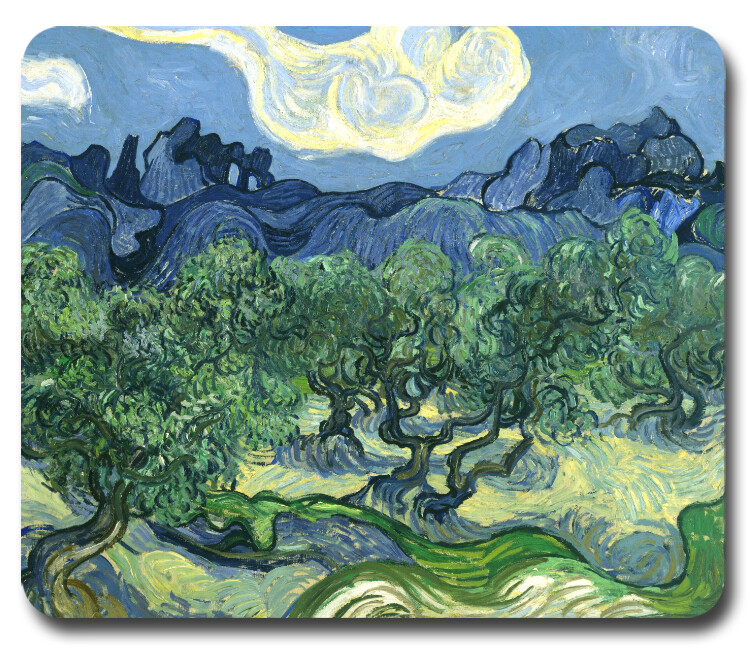 Van Gogh Art ~ The Olive Trees ~ Mouse Pad / PC Mousepad ~ Gifts for Artists