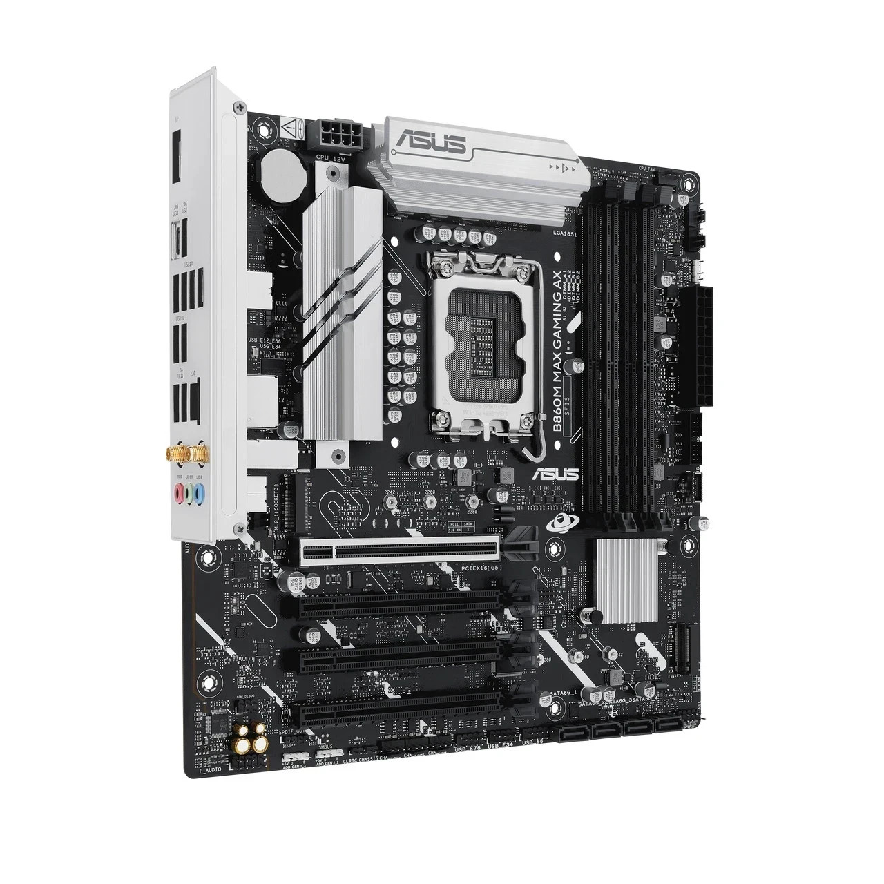 ASUS B860M MAX GAMING AX LGA 1851 DDR5 mATX Desktop Motherboard