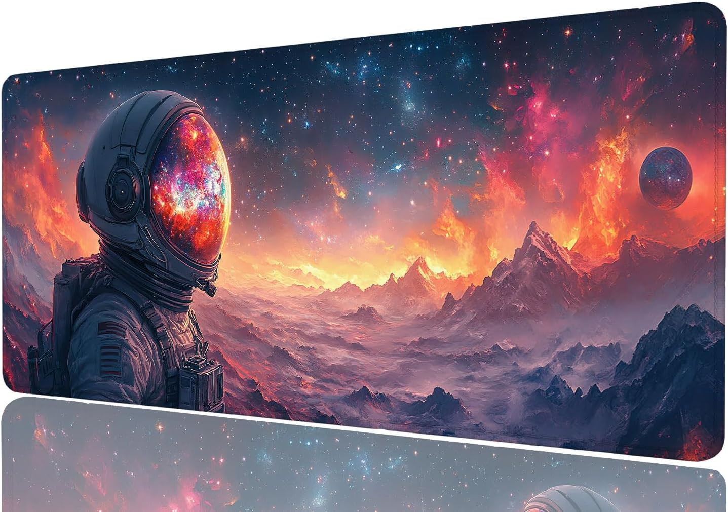 Astronaut Mouse Pad Large Space Galaxy Planet Colorful Mousepad XL Large Gami...