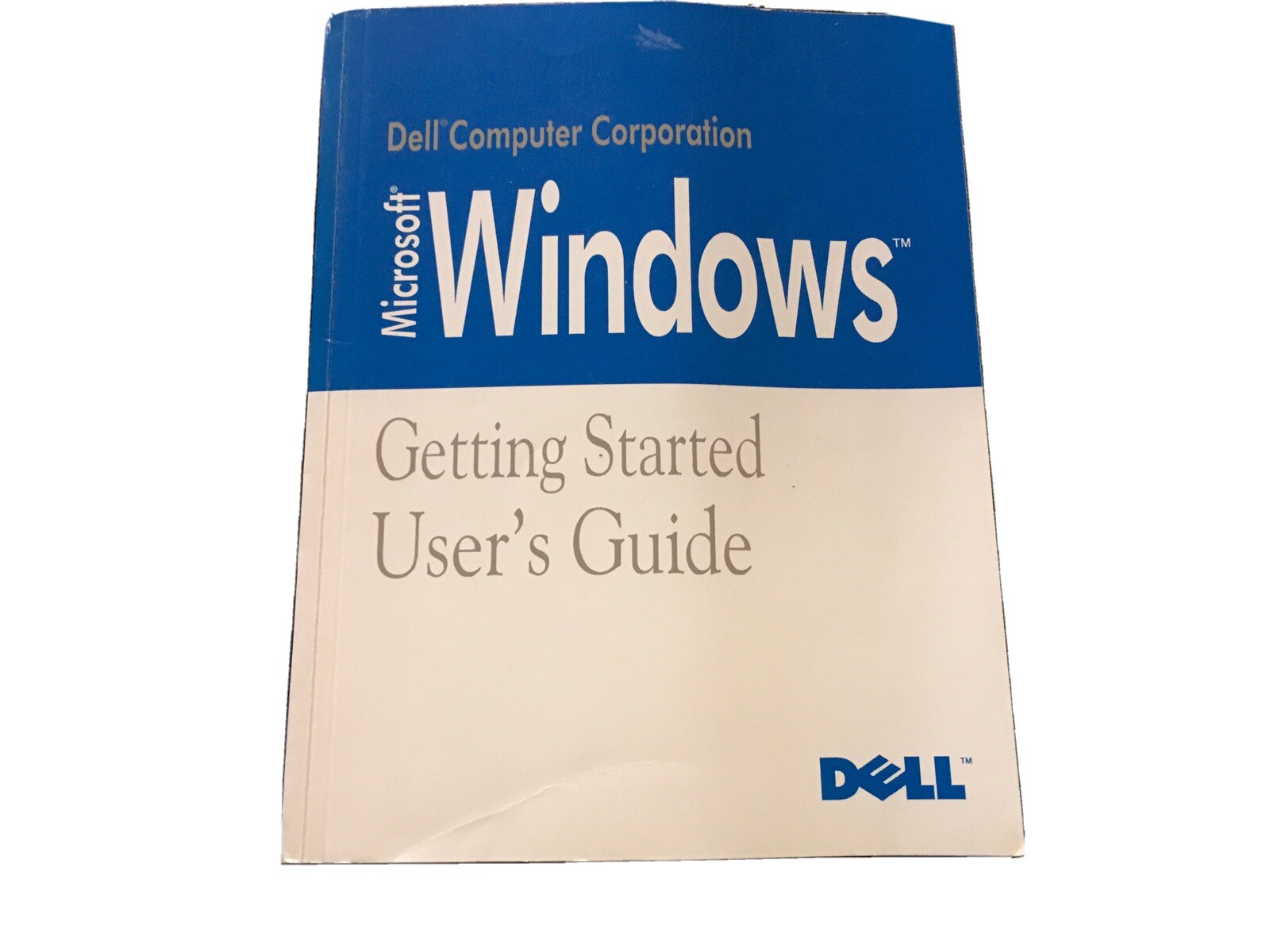 1992 Dell Microsoft Windows Version 3.1 Getting Started Users Guide Manual
