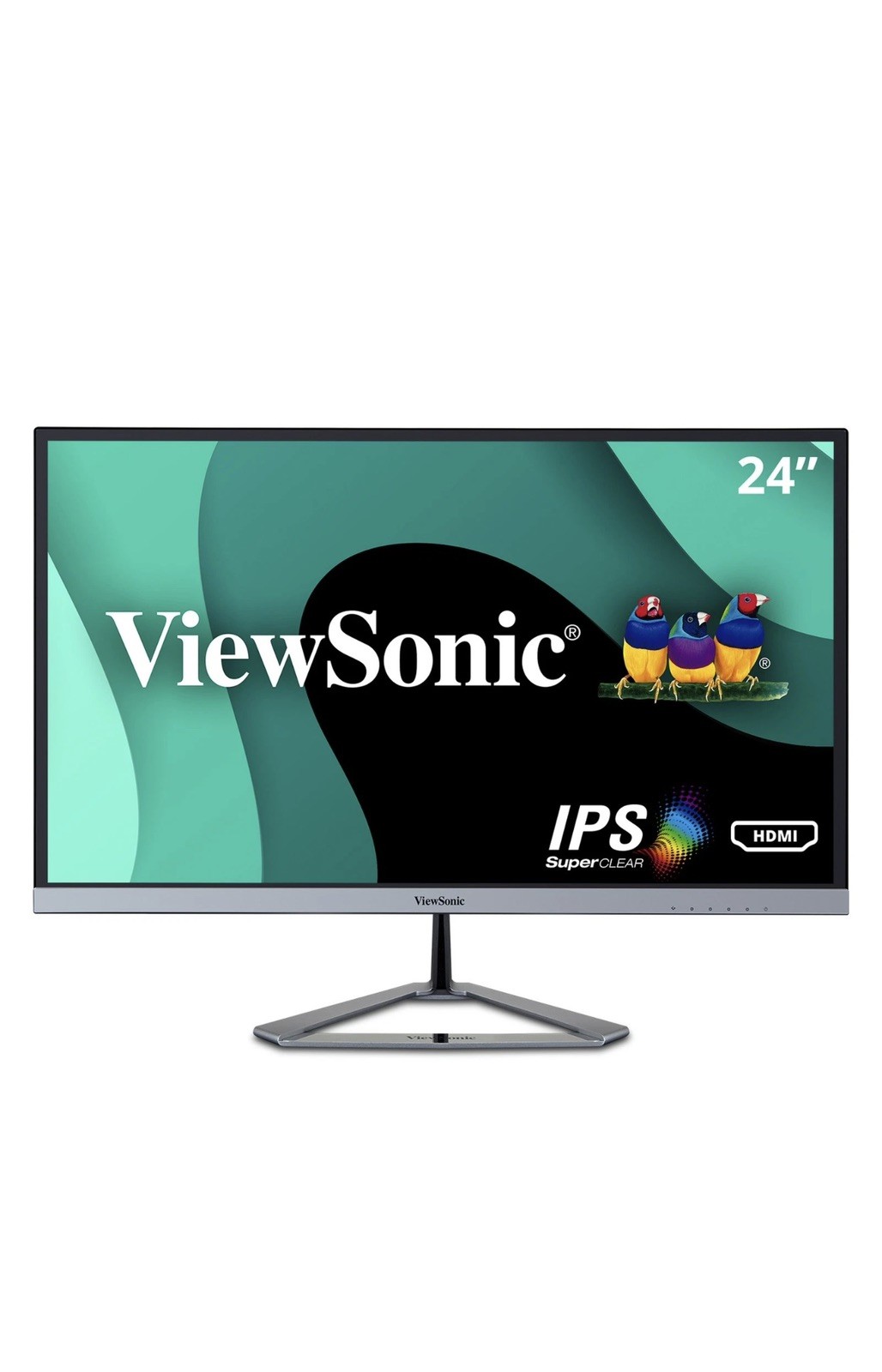 ViewSonic IPS Monitor VX2476-smhd 24" 1080p Thin-Bezel with HDMI, DP and VGA