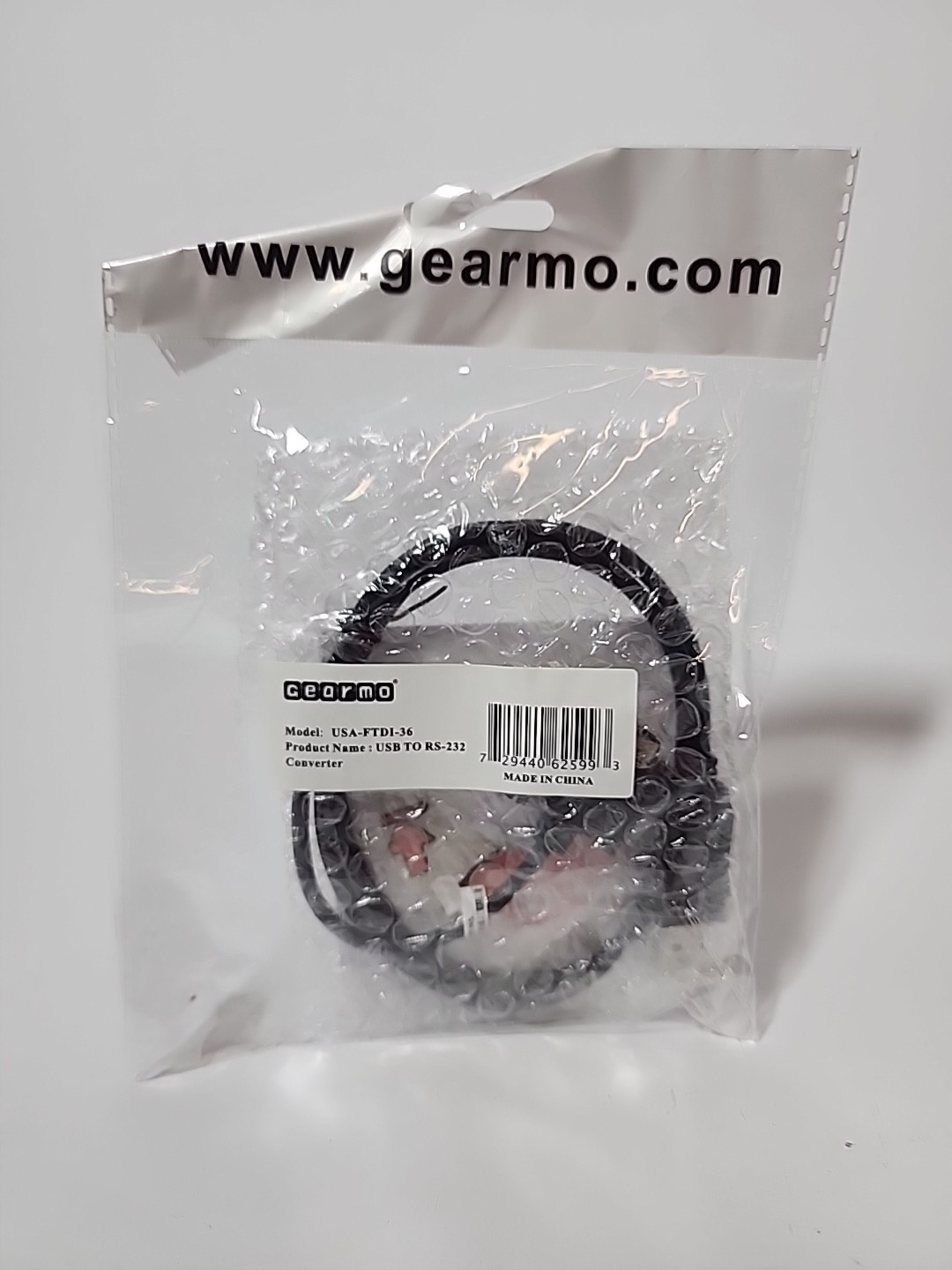  Factory New Gearmo USA-FTDI-36  USB TO RS-232 Converter