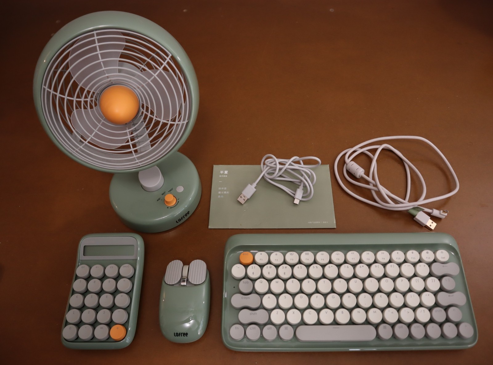 Lofree Limited Mid Summer Green Mechanical Wireless Bluetooth Keyboard Mouse