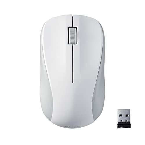 ELECOM Mouse Wireless Laser Mouse M Size White M-S2DLKWH/RS