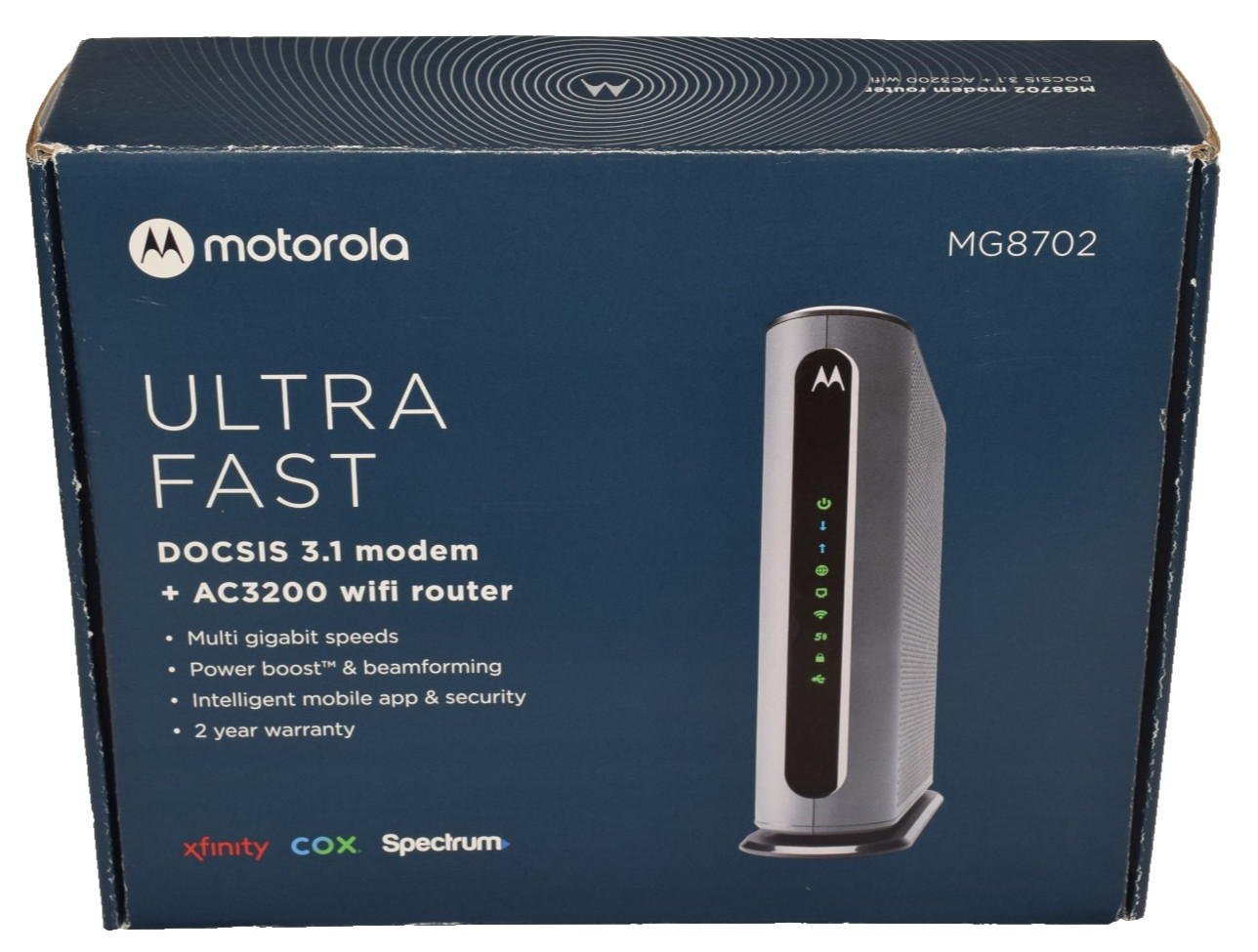 Motorola MG8702 DOCSIS 3.1 Cable Modem + Wireless AC3200 Wi-Fi Router