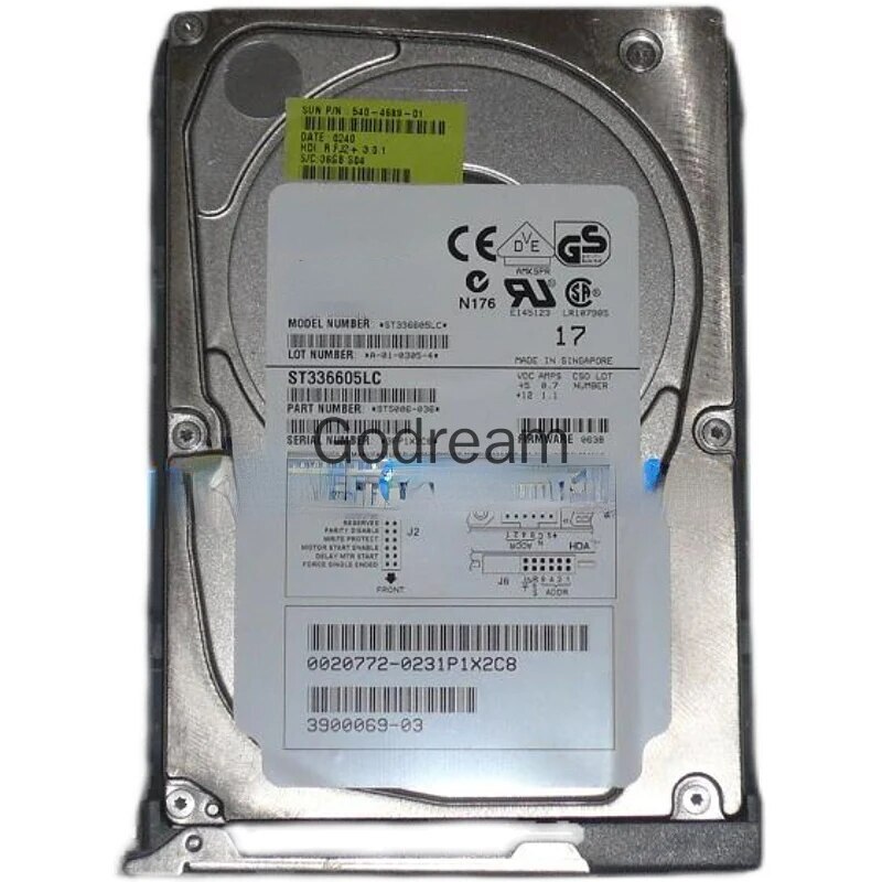 For SUN X5244A 540-4689390-0069 36G ST336605LC 10K SCSI hard disk