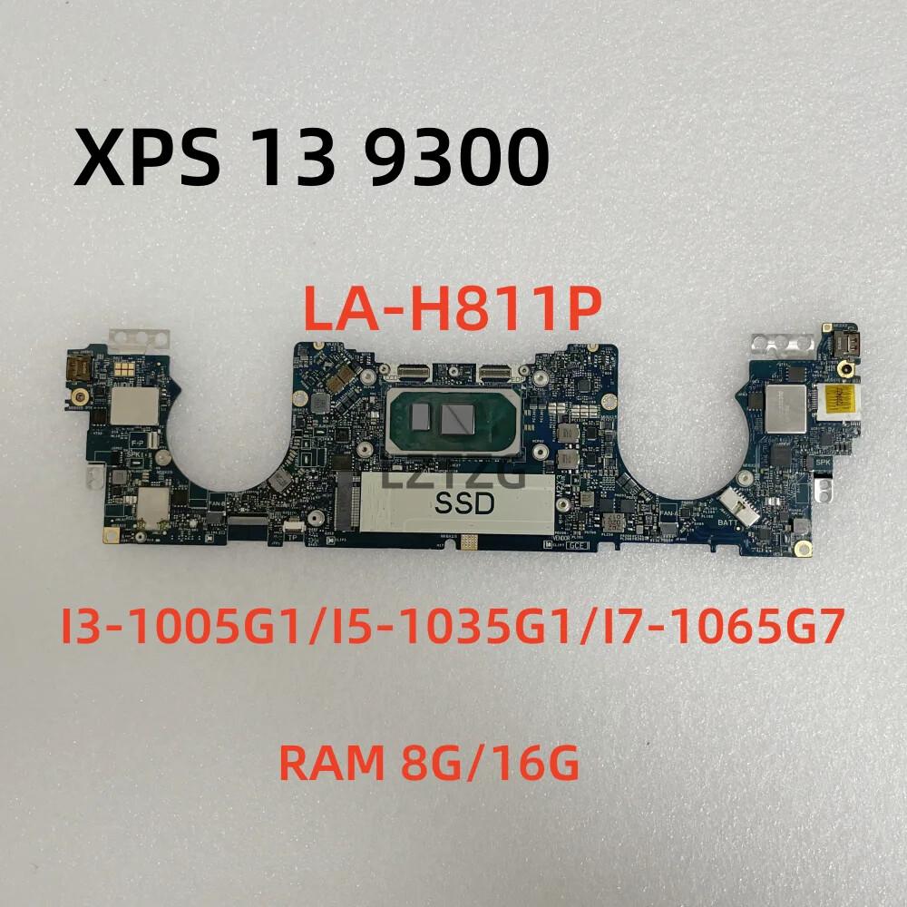 LA-H811P For Dell XPS 13 9300 Motherboard I3/I5/I7 CPU 8G/16G CN-0Y4GNJ 0N59RC