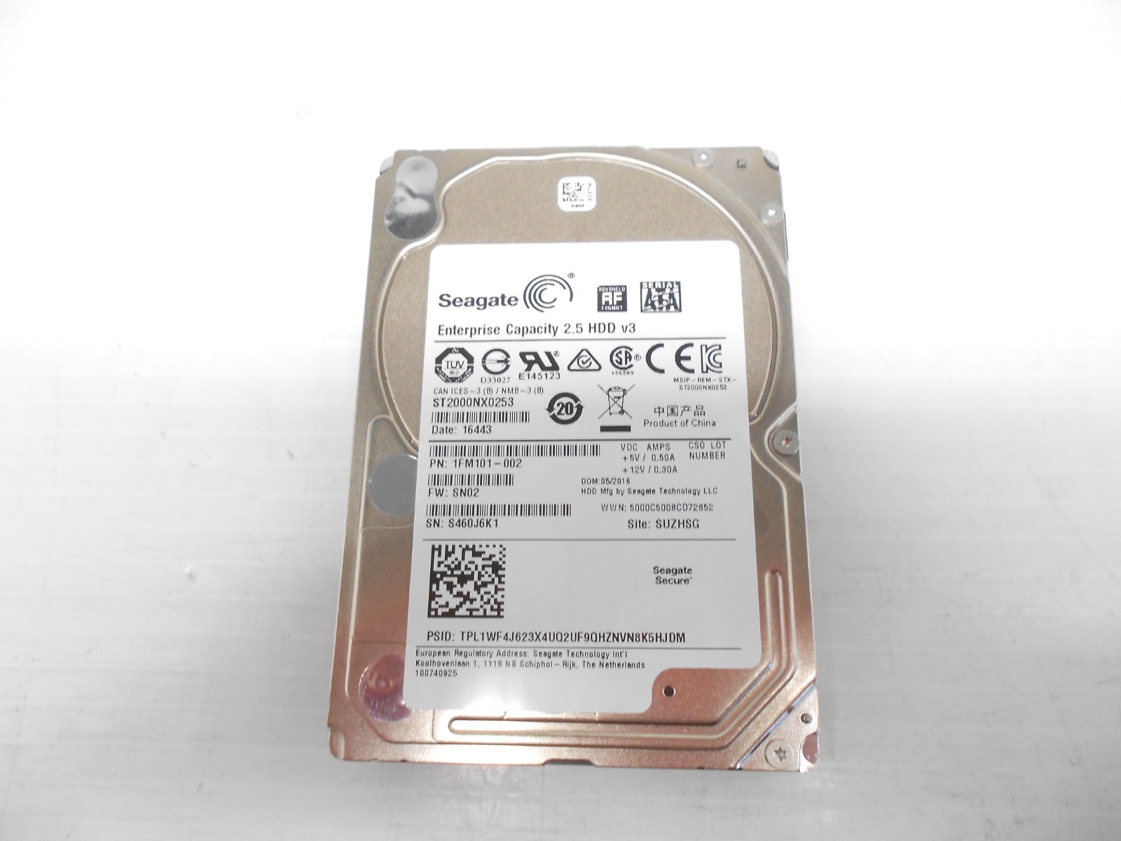 60% Seagate 2TB SATA 2.5" PC Desktop Server Hard Drive ST2000NX0253 Dell HP