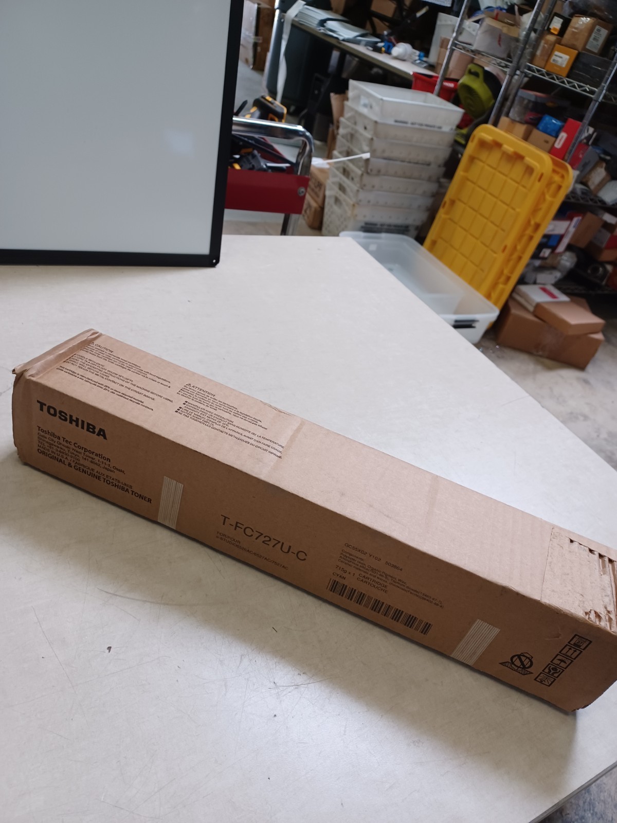 Genuine Toshiba T-FC727U-C Cyan Toner Cartridge