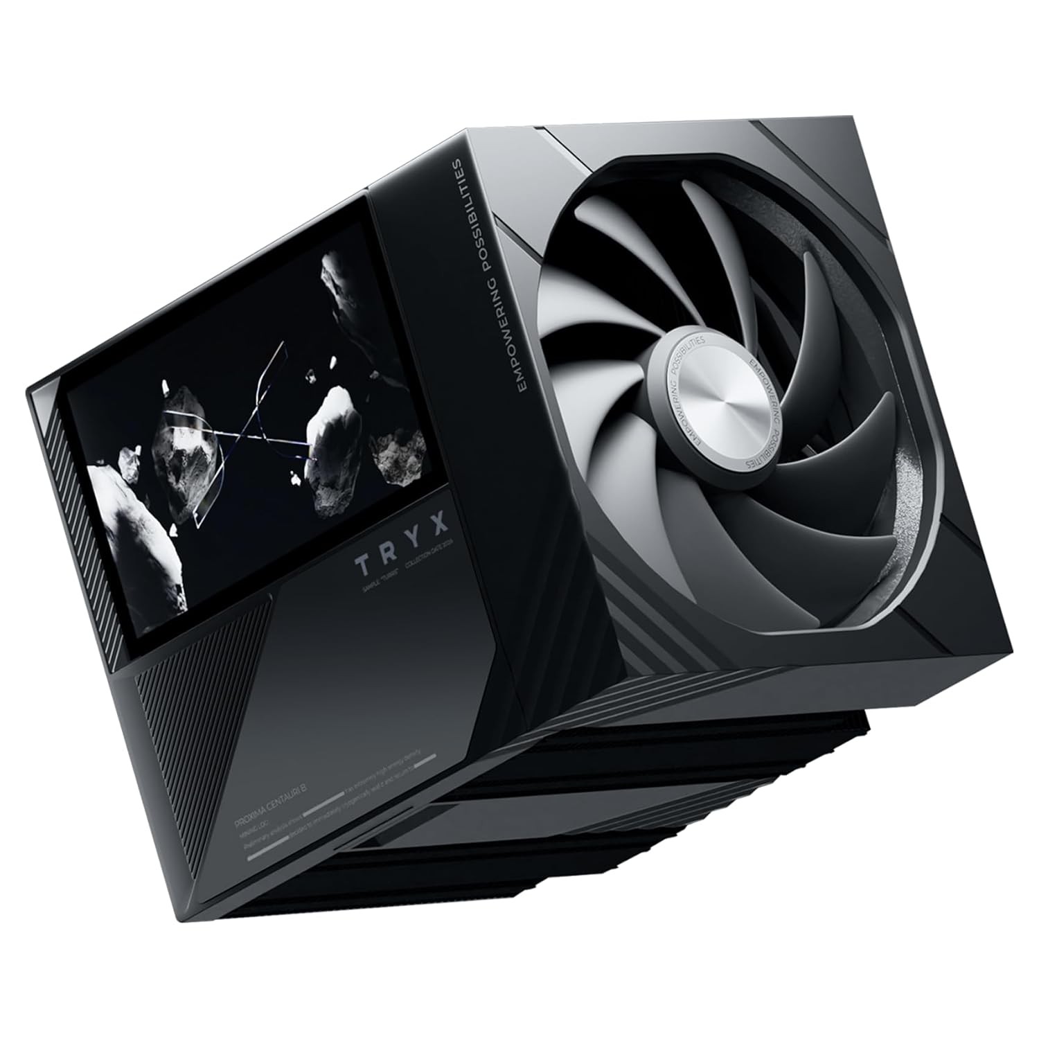 TRYX TURRIS T620 CPU Air Cooler 5.0" IPS Customizable Screen (Black)