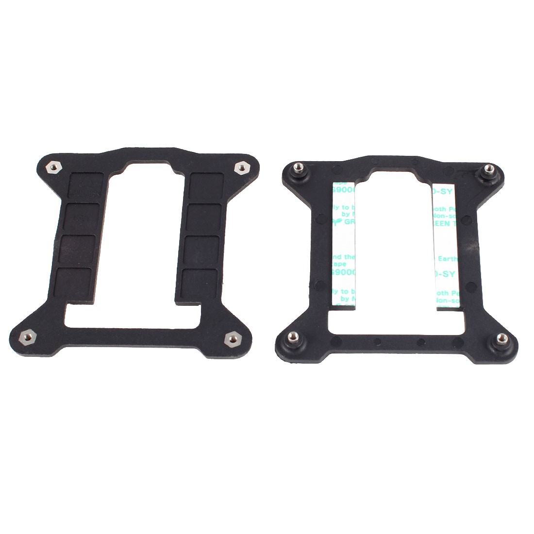 2pcs  Socket 1156 1155 Motherboard CPU Heatsink Fan Bracket Backplate Black
