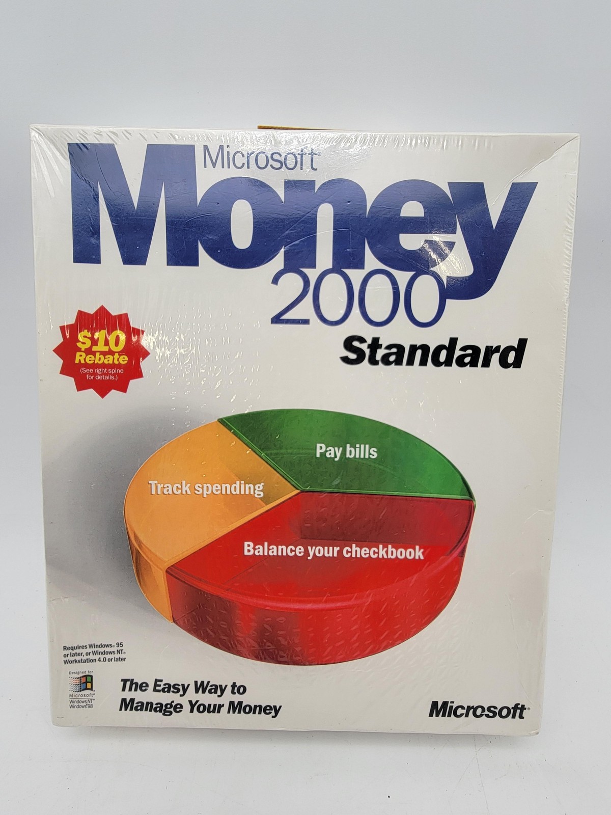 Microsoft Money 2000 Standard Personal Finance CD Windows 95 98 New Sealed NOS