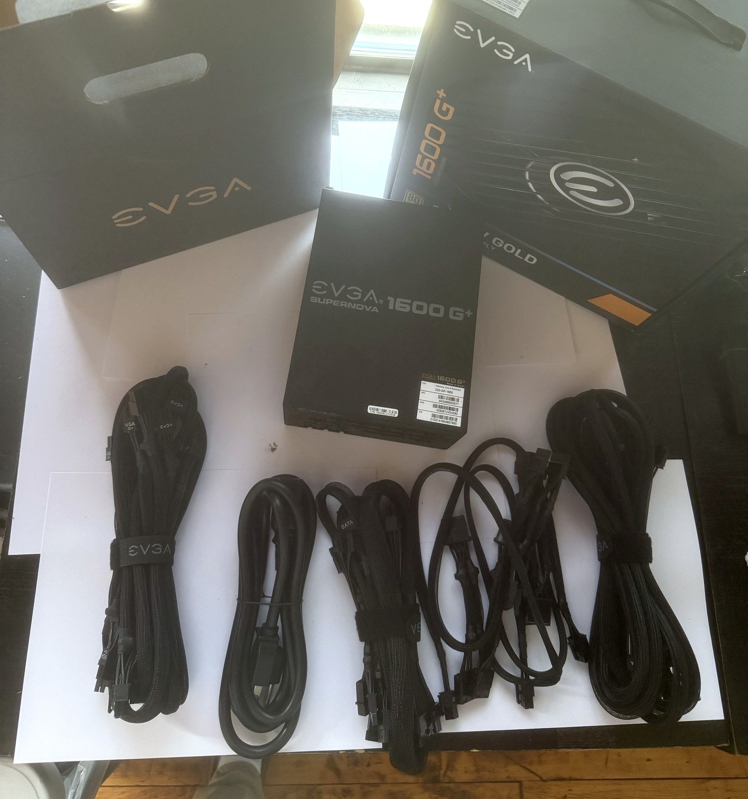EVGA SuperNOVA 1600 G+ 1600W 80+ Gold Fully Modular PSU Tested w/ Box & Cables