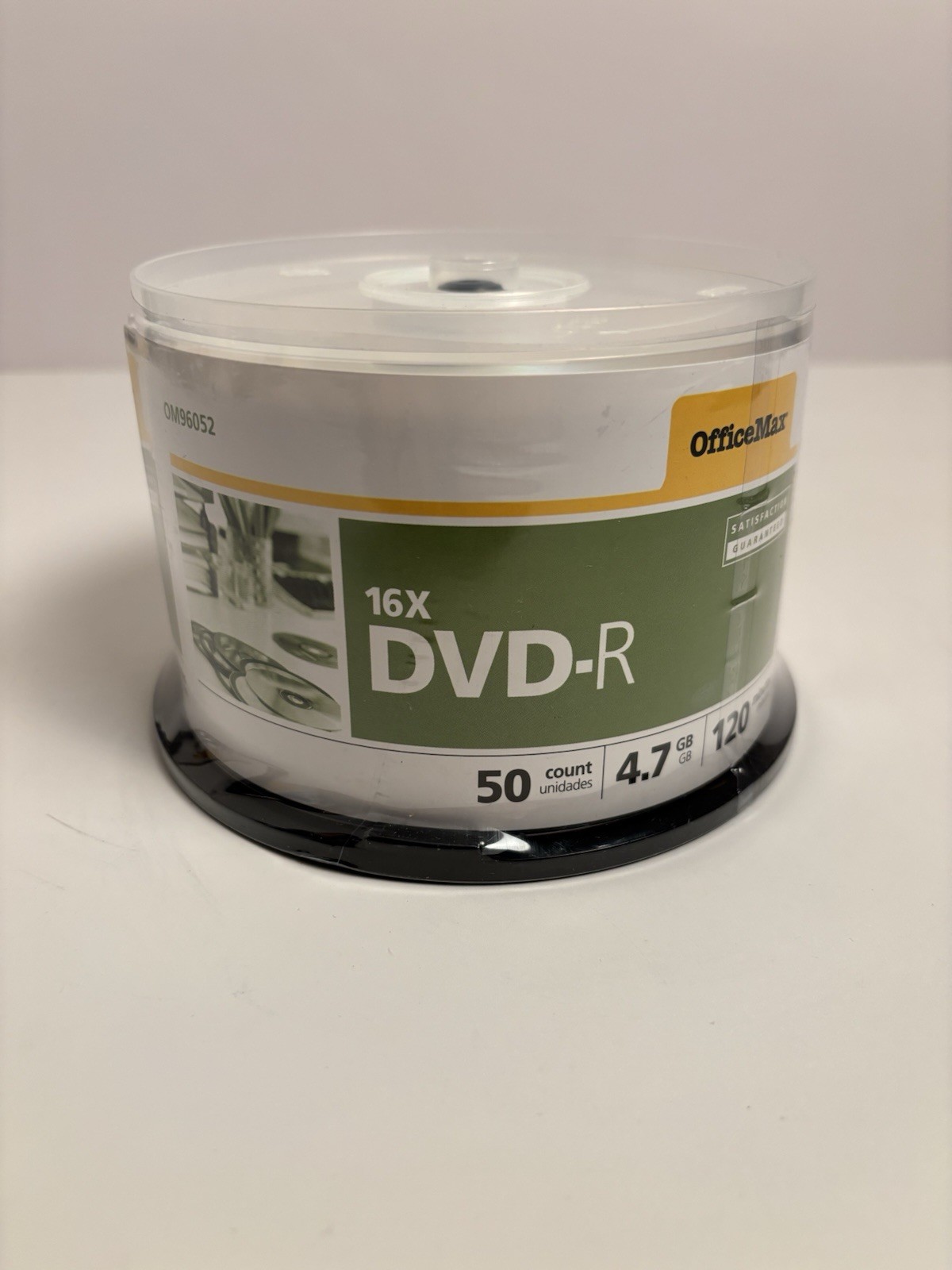 Office Max 16x DVD-R - 50 Count - 4.7 GB - 120 Minutes - Brand New Sealed