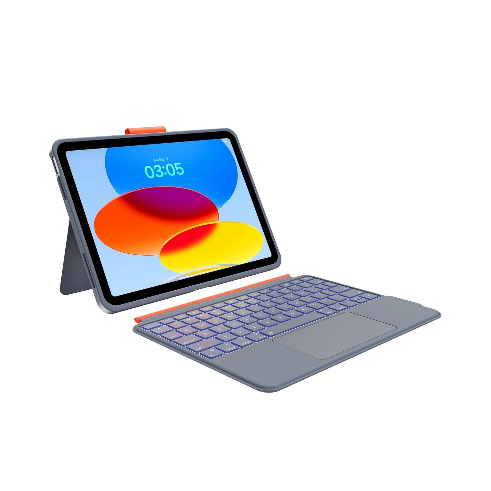 Case with Keyboard Compatible for iPad 10th Generation: Bluetooth Wireless De...