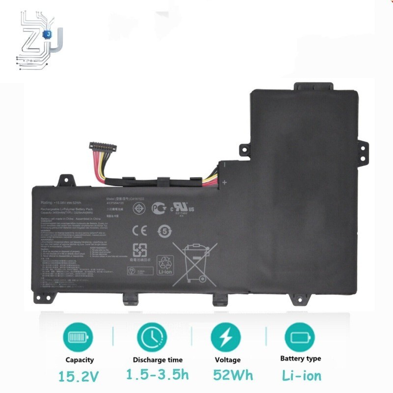 C41N1533 0B200-02010300 Battery For Asus Zenbook Q524U Q534UX UX560UQ