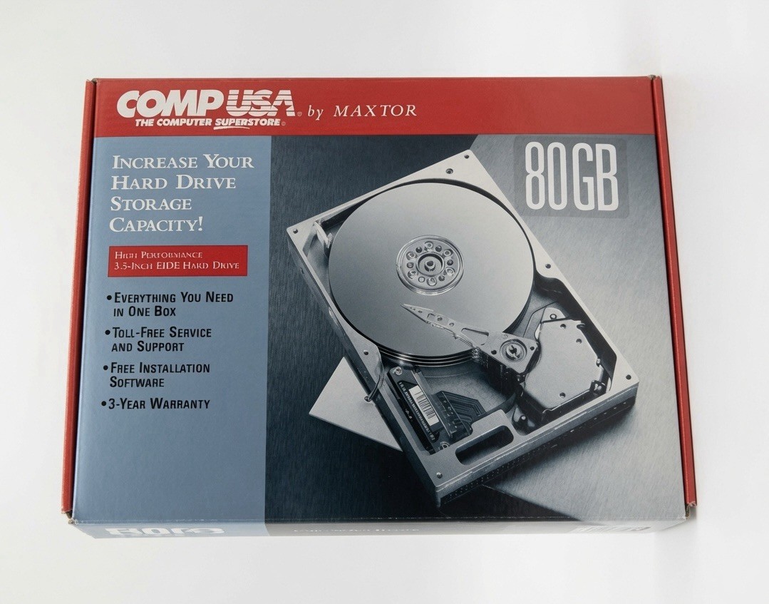 Maxtor 80GB EIDE hard drive