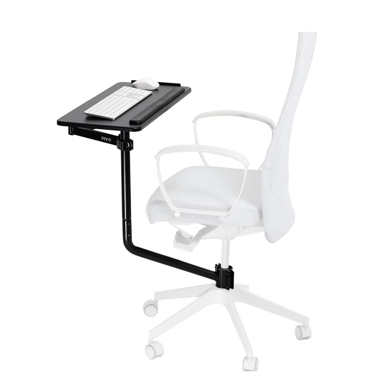 VIVO Office Chair Mounted 26 x 12 Inch Keyboard and Mouse Tray, Ergonomic Tilt,
